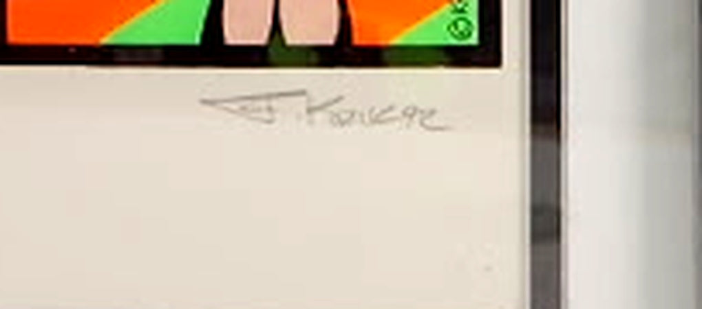 Original Frank Kozik 92 signature at lower right of the poster