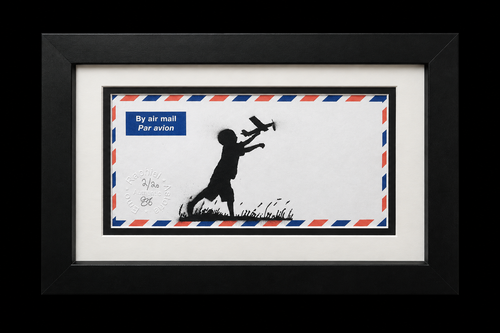 Airmail by Emo Raphiel Astoria, complete black frame centered against black