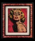 Beauty Can’t Count Marilyn Monroe original by Waeger Invernum in its complete custom frame