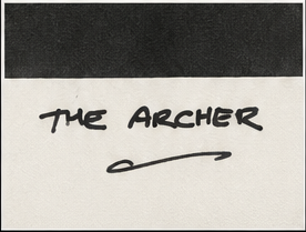 Original The Archer notation detail by John Rowlands