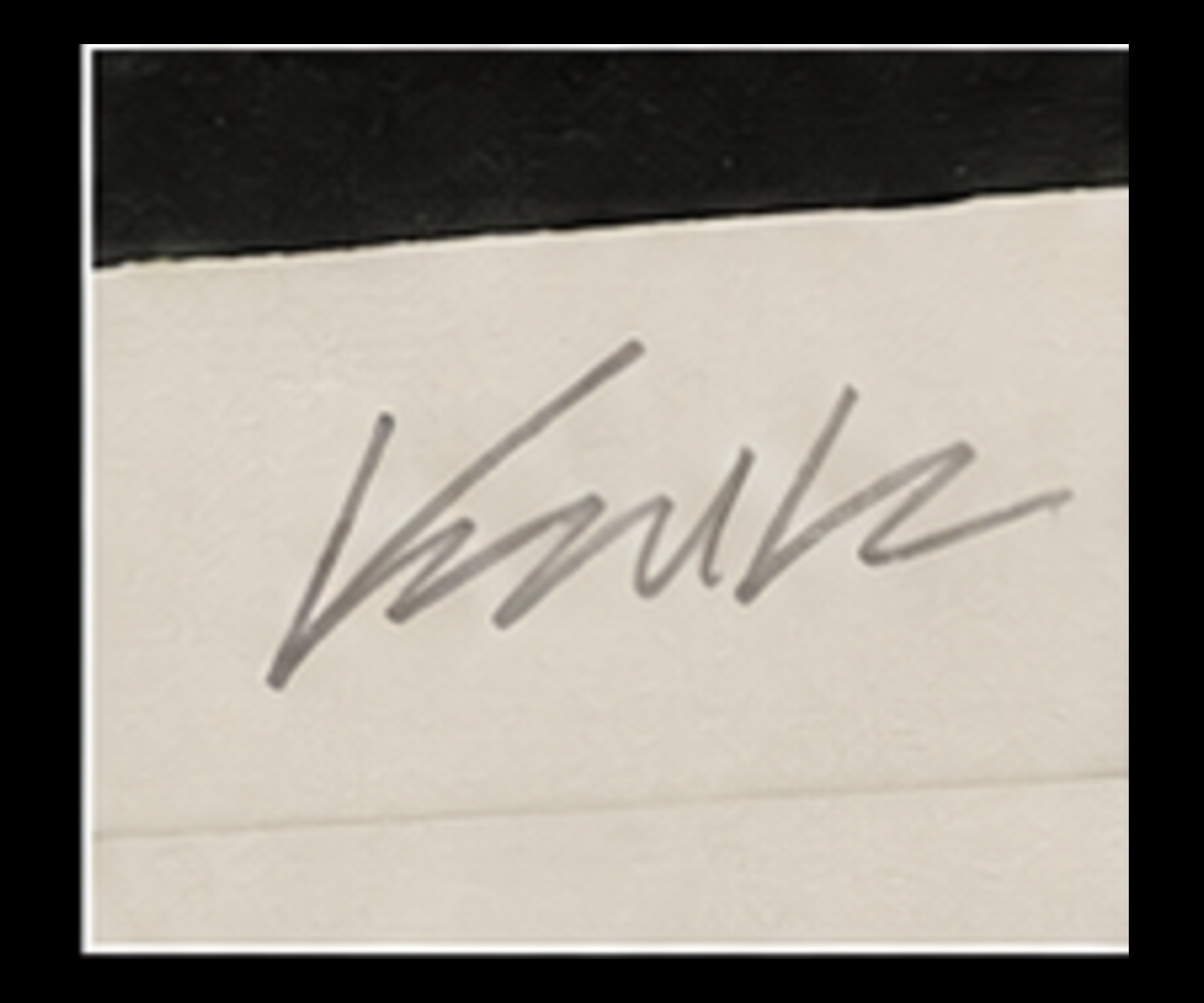 Original Frank Kozik signature detail