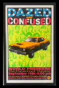 Dazed and Confused world premiere poster by Frank Kozik, straightened and centered with the complete frame visible
