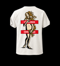 European Bob white artist exclusive T-shirt back, standardized product photography