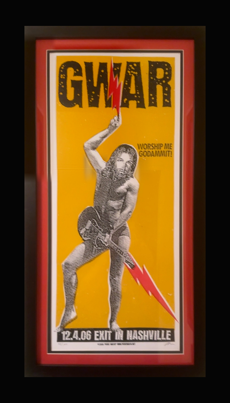 GWAR Exit/In framed poster on black