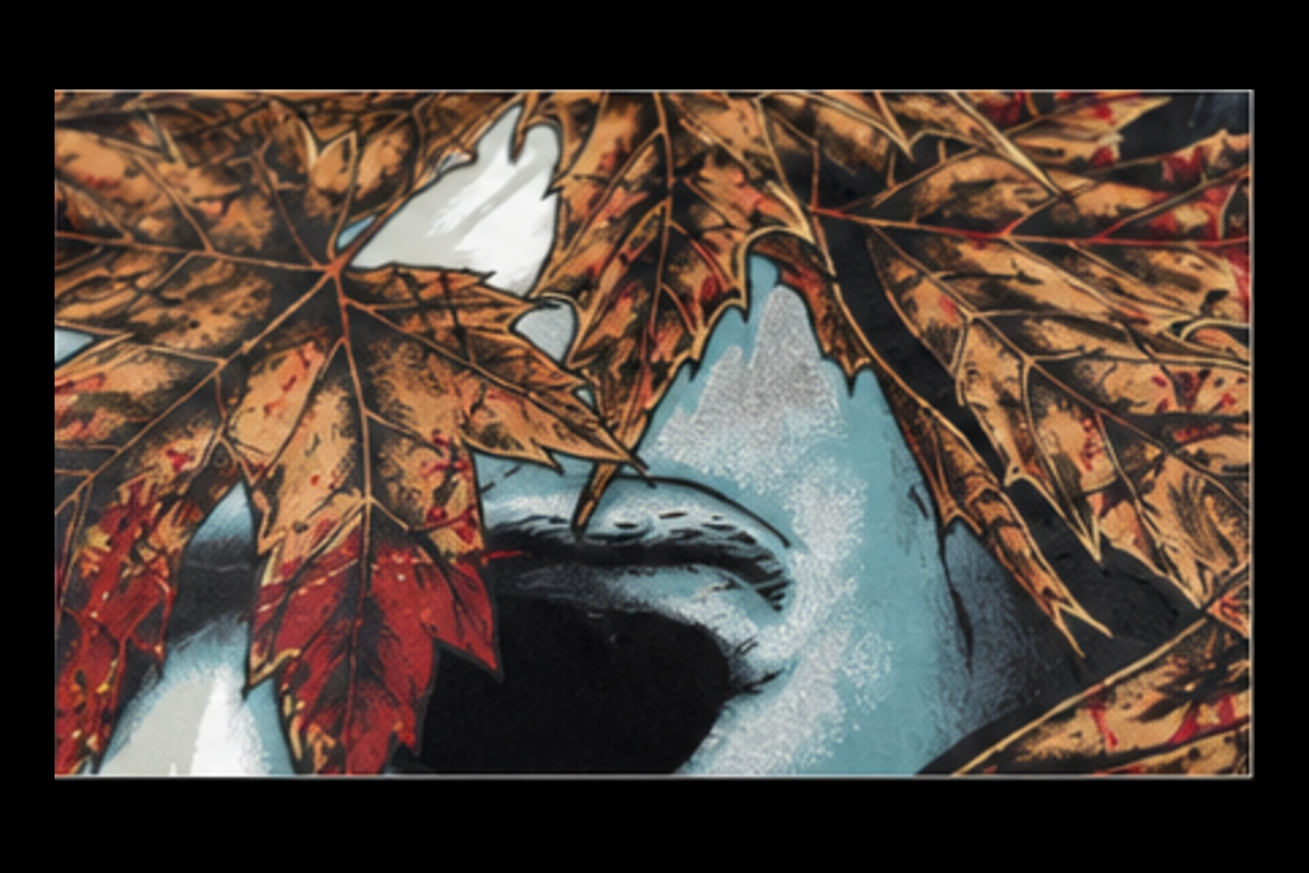 Halloween Rhys Cooper metallic ink artwork detail