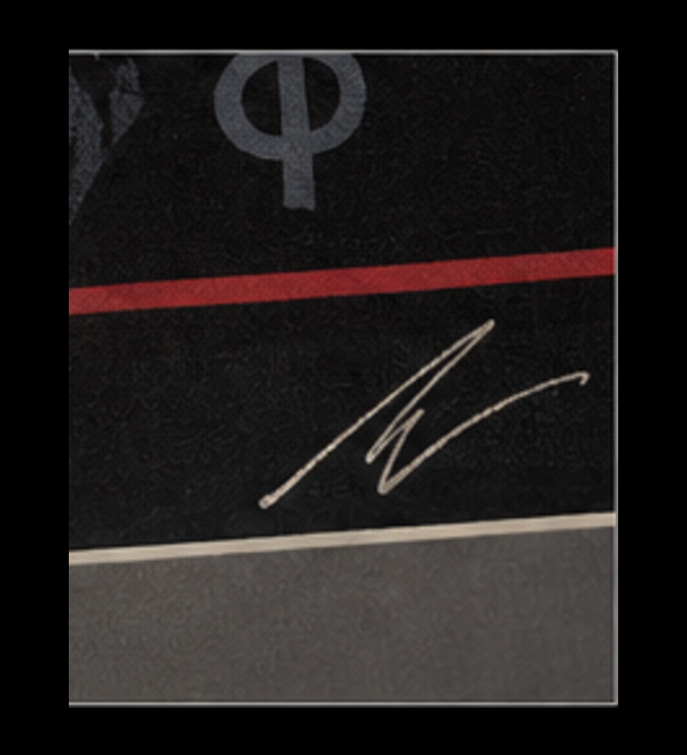 Rhys Cooper signature on the lower right of the Halloween poster