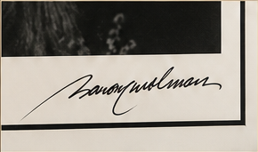 Original Baron Wolman signature detail