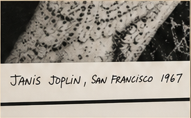 Original Janis Joplin San Francisco 1967 handwritten notation detail