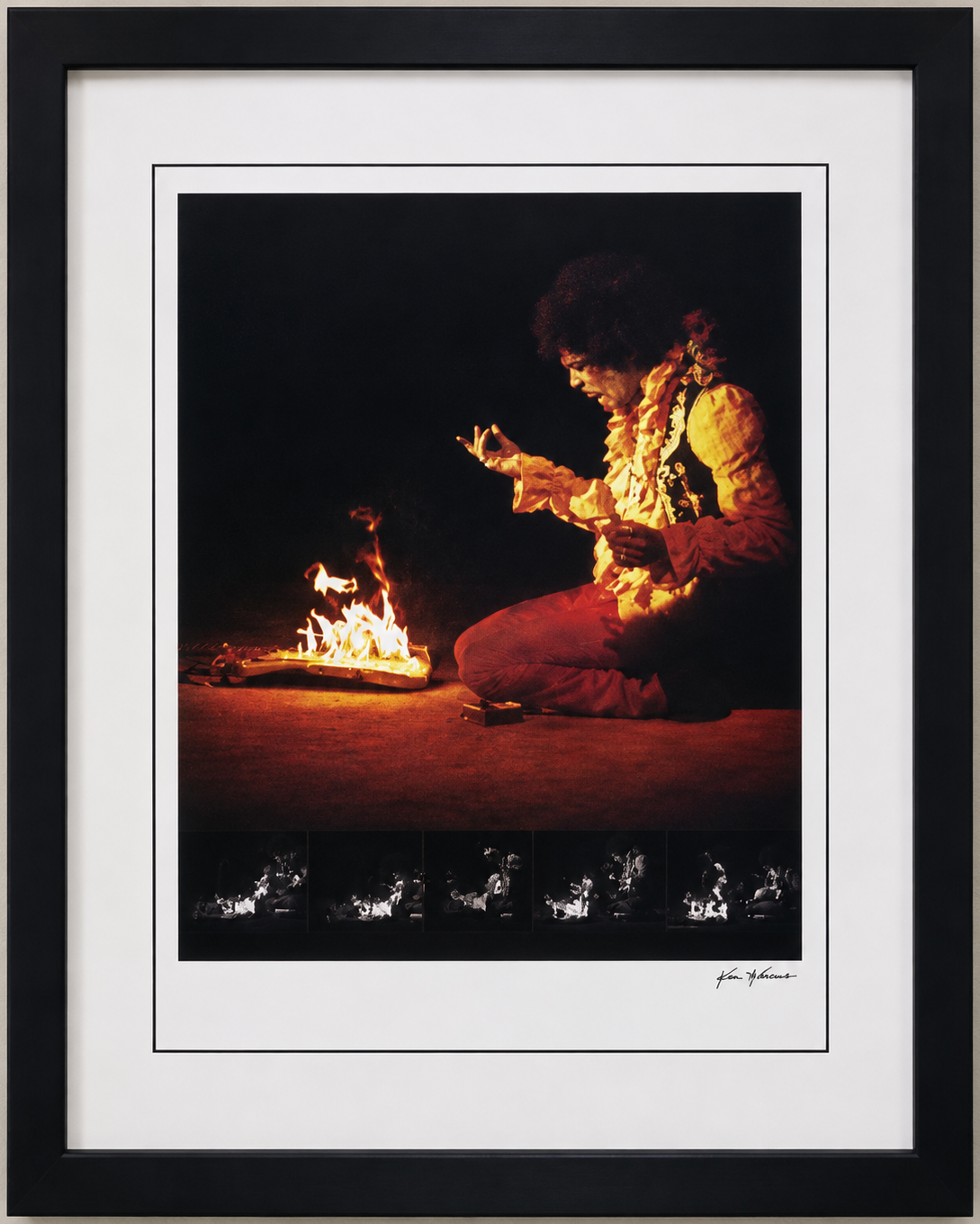 Jimi Hendrix at Monterey Pop by Ken Marcus