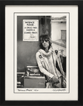 Keith Richards in Patience Please, 1972 by Ethan Russell in black hardwood frame