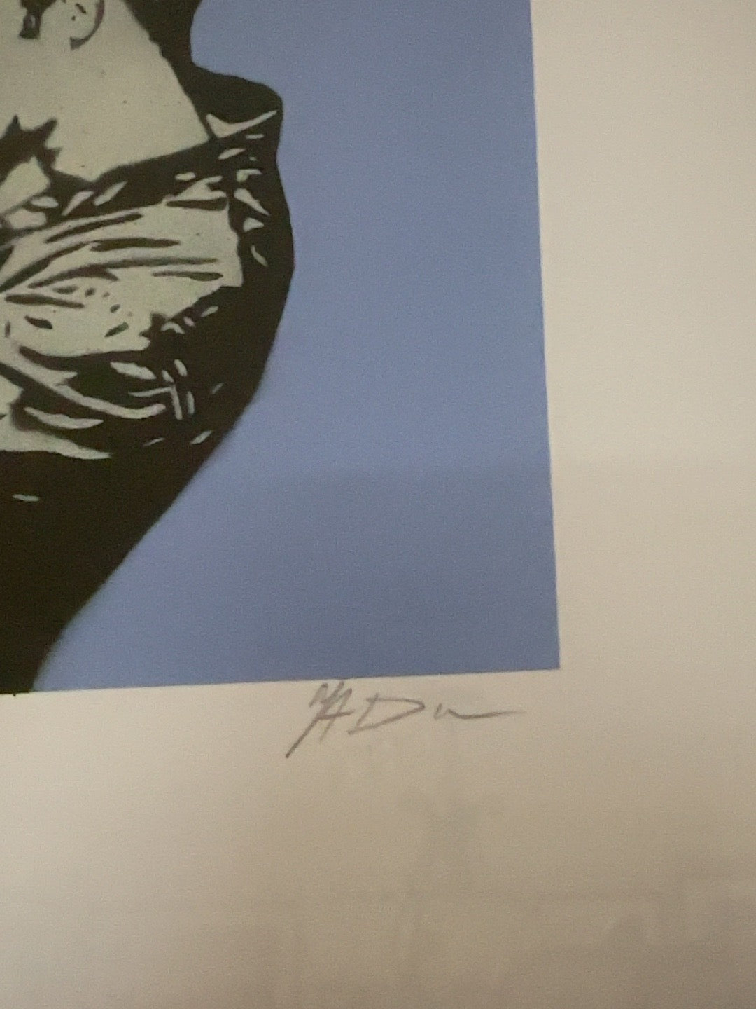 Original photo of Mad's pencil signature on Knockout
