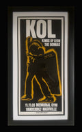 Kings of Leon and The Donnas framed poster on black