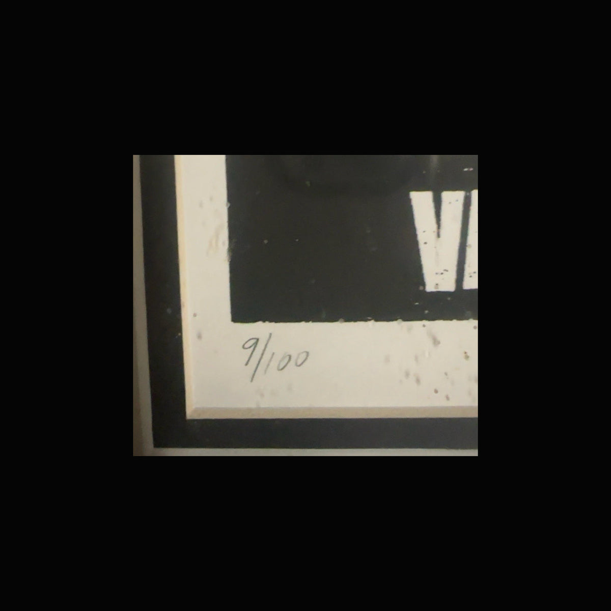 Original handwritten 9/100