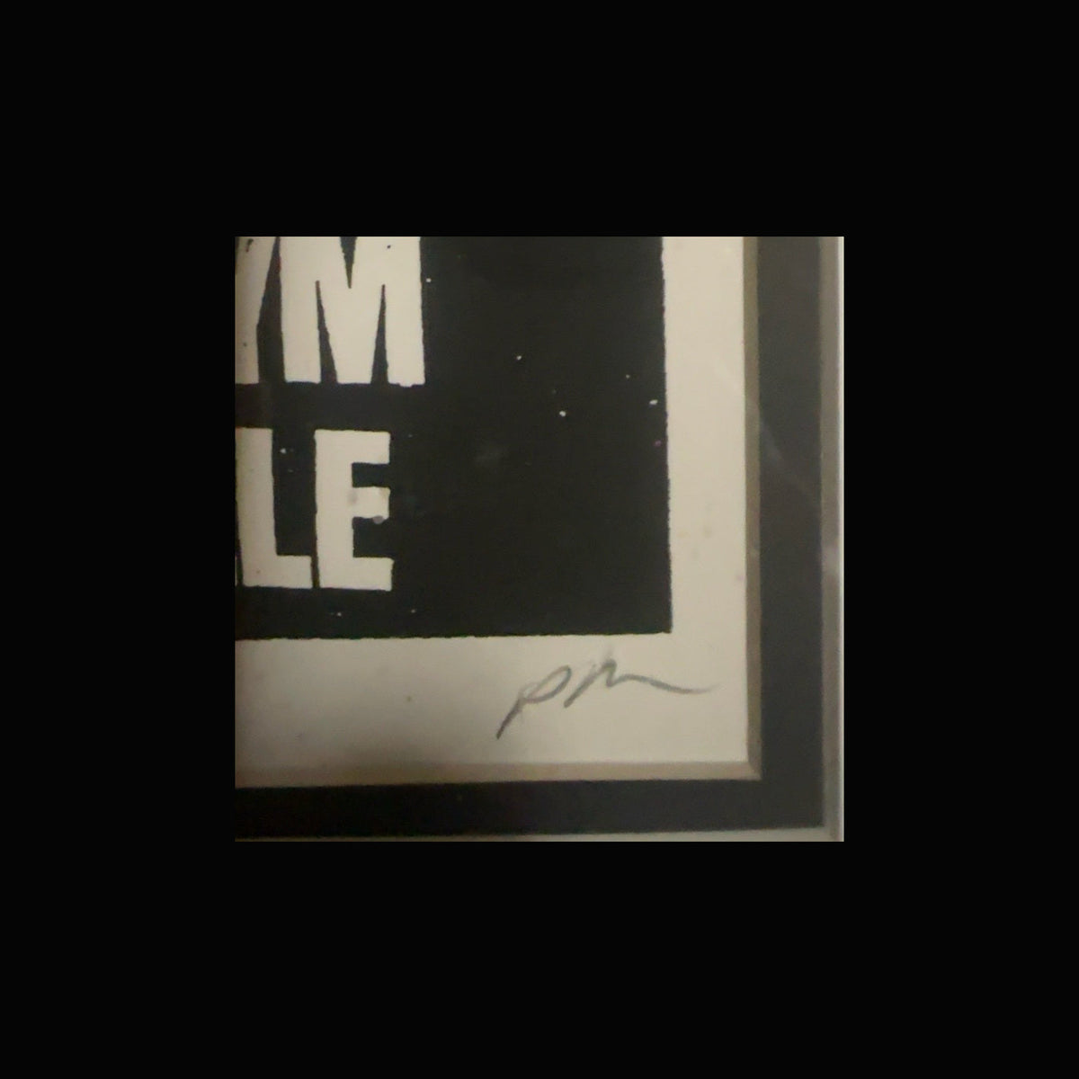 Original artist signature
