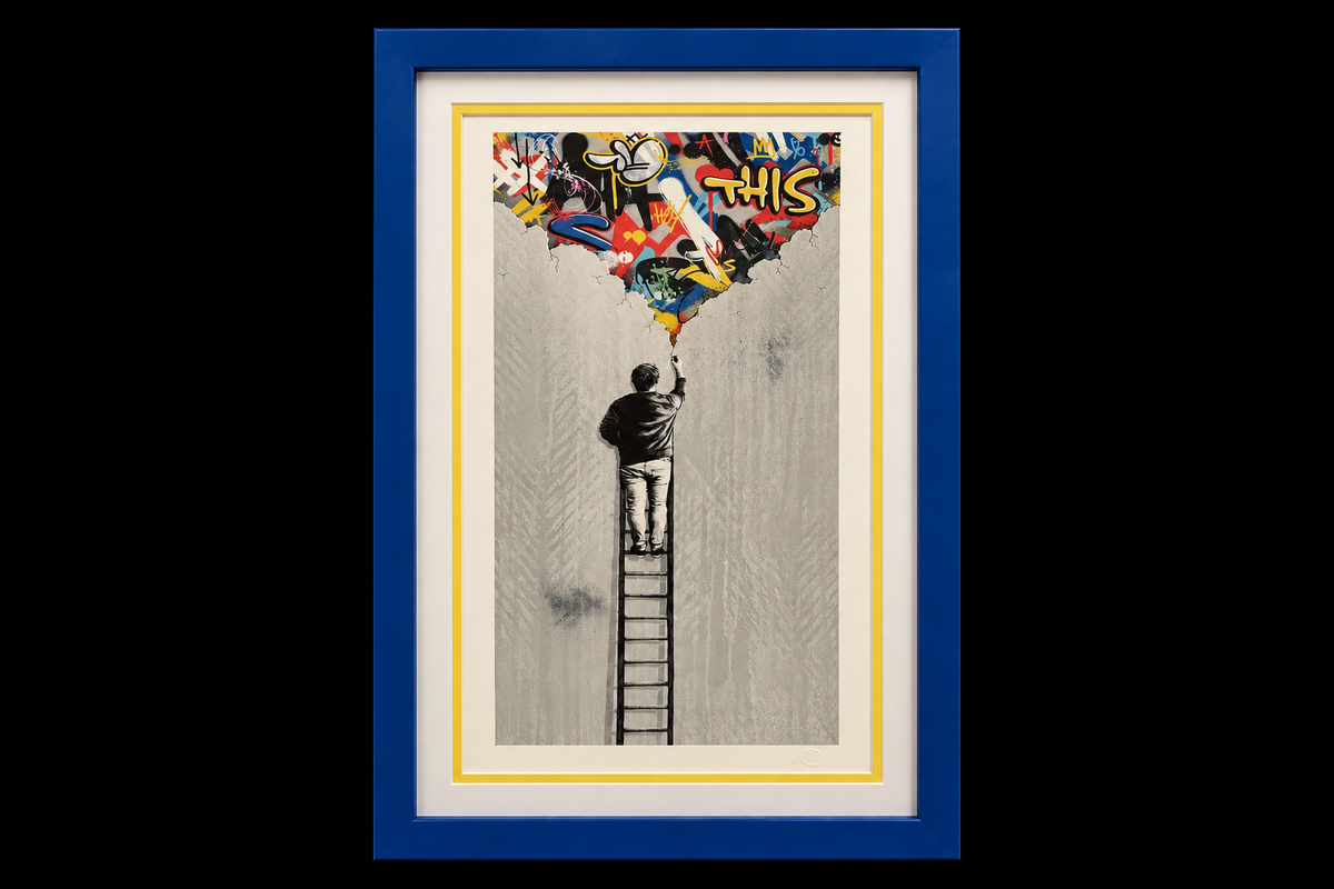 The Crack framed print, centered gallery view