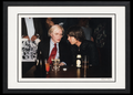 Mick Jagger and Andy Warhol by Richard E. Aaron in landscape black gallery frame