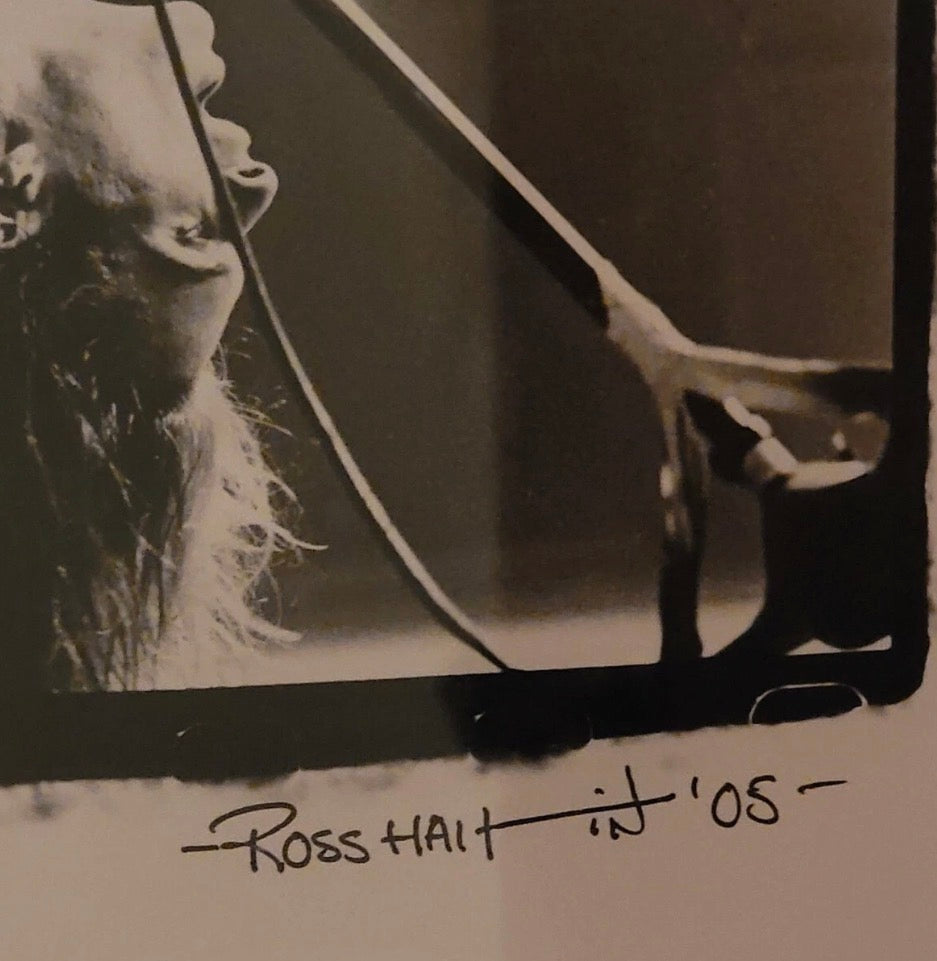 Authentic Ross Halfin signature dated 05 detail