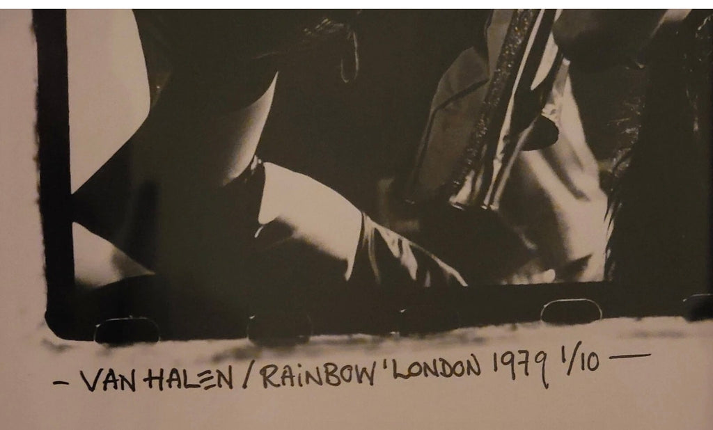 Authentic Van Halen Rainbow London 1979 edition 1 of 10 notation detail
